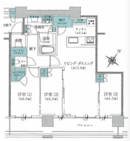 ブリリアザタワー東京八重洲アベニュー(ブリリアザタワートウキョウヤエスアベニュー 間取図 1