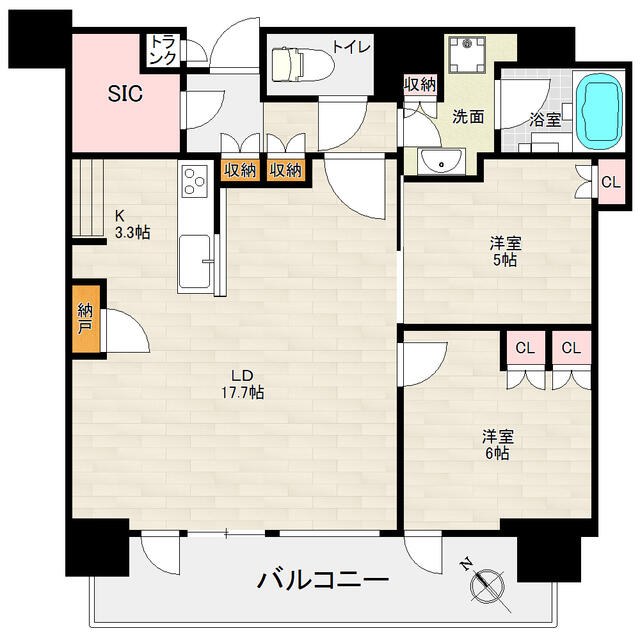 ブリリアザタワー東京八重洲アベニュー 部屋番号：1311 間取図 1