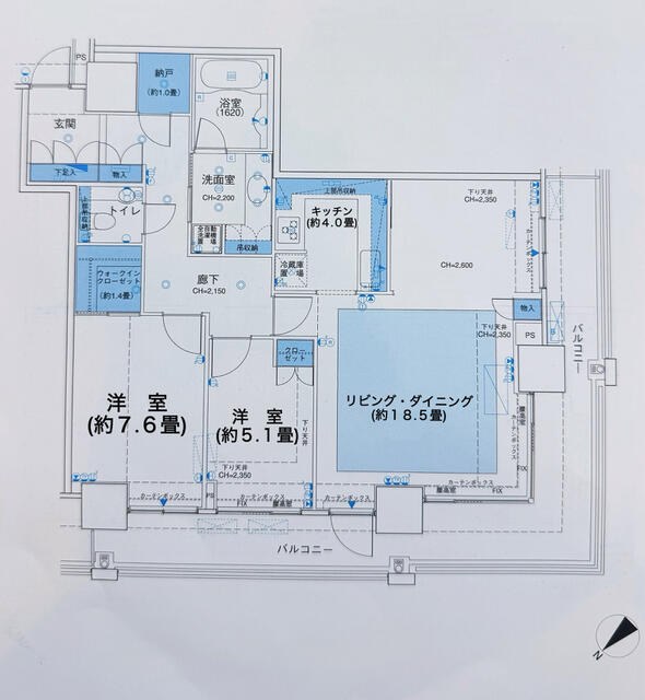 ザ・クレストタワー 間取図 1