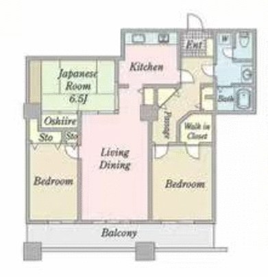 晴海アイランドトリトンスクエアビュータワー 部屋番号：40 間取図 1