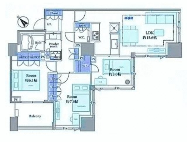 シティタワー池袋ウエストゲート 間取図 1