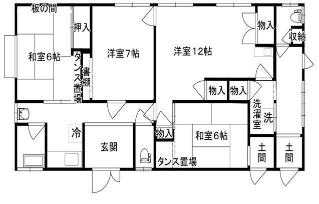 コーポ三みね(コーポミツミネ) 間取図 1