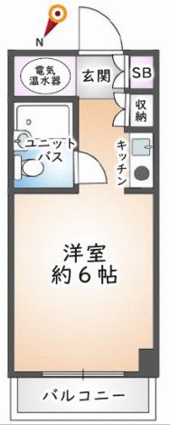 藤和伊勢佐木ハイタウン 403号室 間取図 1